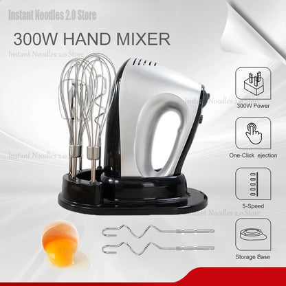 Hand Mixer 220V Blender 300W Electric Food Processor 3 in 1 Mixer Kitchen Appliances Machine Mixer for Baking.