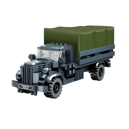 World War 2 WW2 Army Military Soldiers Armor Halftrack Main Station Tank Building Blocks Bricks Model DIY Assembly Toys For Kids.