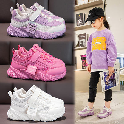 Kids Sports Shoes Children Casual Running Shoes for Boys Girls Air Mesh Breathable Fashion Sneakers Spring Summer Anti-skid Soft.