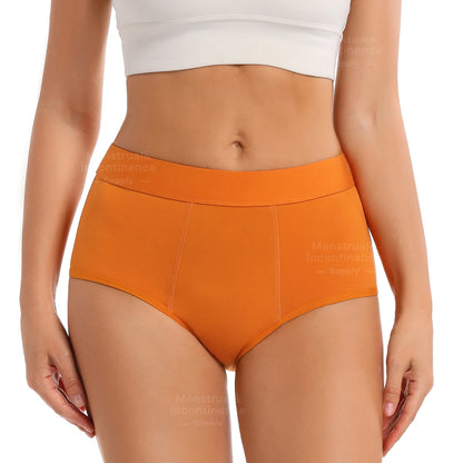 High Waist Menstrual Panties for Women 4-Layer Leakproof Protection Fast Absorbent Period Panties Heavy Flow Briefs