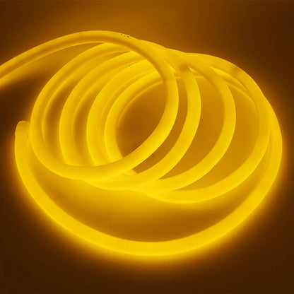 220V Neon LED Strip Light 360 Degree Round Tube Red/Green/Blue/Warm White Flexible Rope 120Leds/m Waterproof EU Plug Home Decor