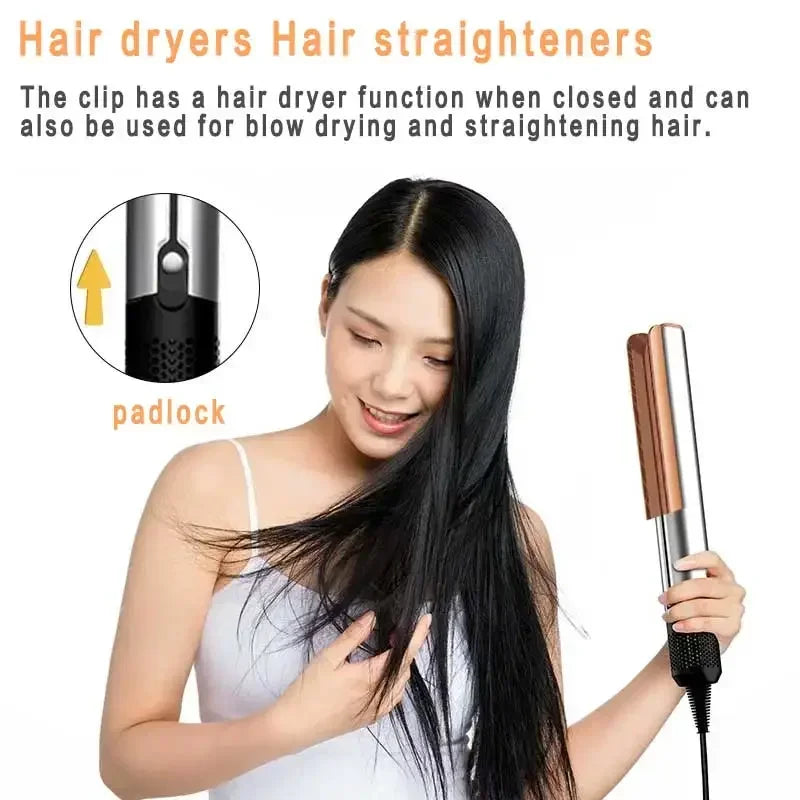 New 2 IN 1 professional hair dryer hair straightener styling tools for heating hair irons negative ion hair straighteners