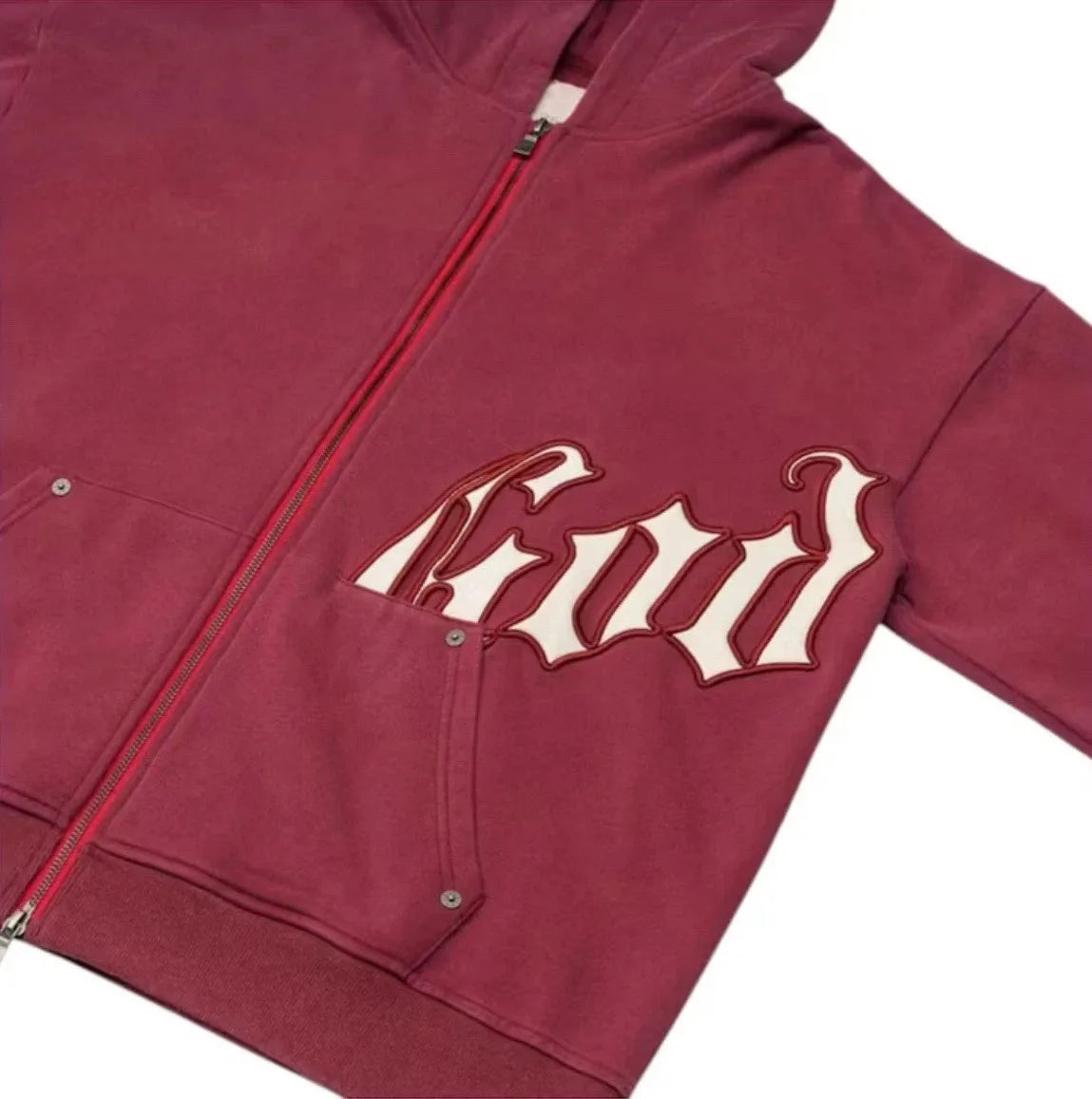 Y2k Retro Zipper Hoodie and Sweatpants 2-piece Set Washed Cotton Men Women Tracksuit Gothic Letter Loose Sweatshirt Jogger Suit