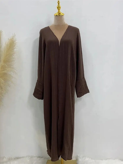 Modest Kimono Abaya Dubai Muslim Sets Islam Kaftan Dresses Kebaya Robe Femme Musulmane Abayas For Women Caftan Marocain Djellaba