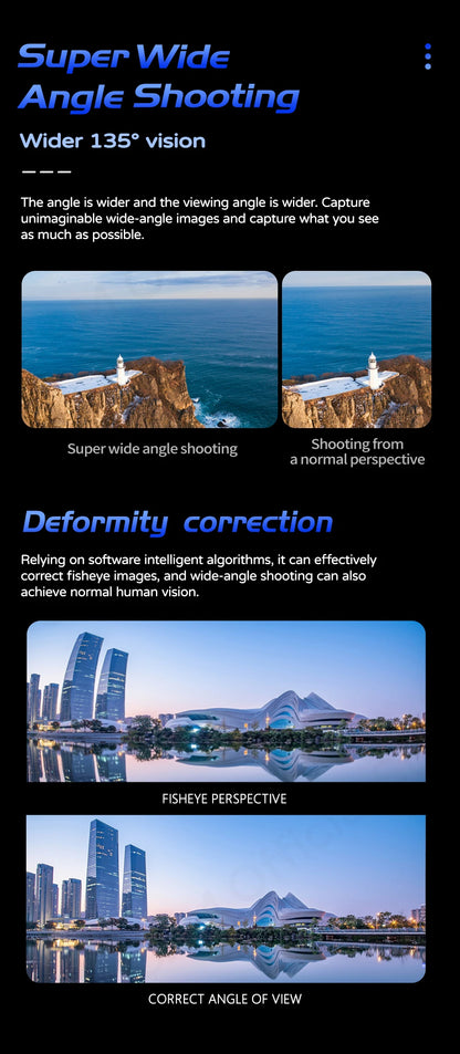 SJCAM SJ20 4K Anti-Shake Action Camera Dual Lens Waterproof 5G WiFi Touch Screen Motion Detection Multifunctional Sports Cam