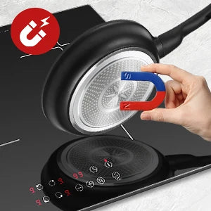 Induction Hob 4 Plates Built-in Electric Cooktop 60cm Booster Touch Control 6000W 9 Power Levels 1-99Minute Timer Child Lock.