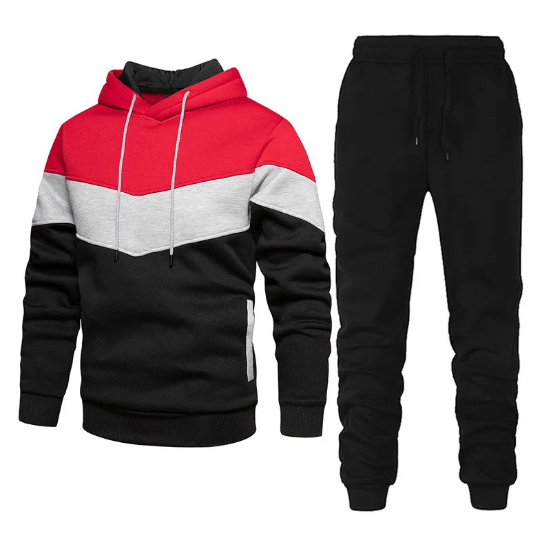 Damen Fleece zweiteilige Sets elegante einfarbige übergroße warme Hoodies und lange Hose Sporta nzug Herbst Winter Trainings anzug 2021