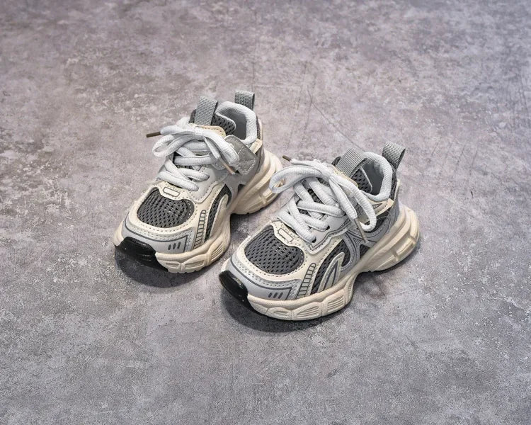 Boys Girls Running Shoes Thick Soft Sole Children Sneakers Mesh Breathable 2025 New Fashion Kids Sports Shoes for Students Trend.