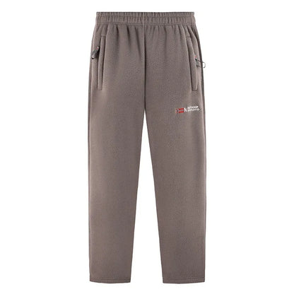 Men's Polar Fleece Pants Winter Thicken Warm Casual Fleece-Lined Jogging Sweatpants Men Loose Oversized Straight Trousers Male.
