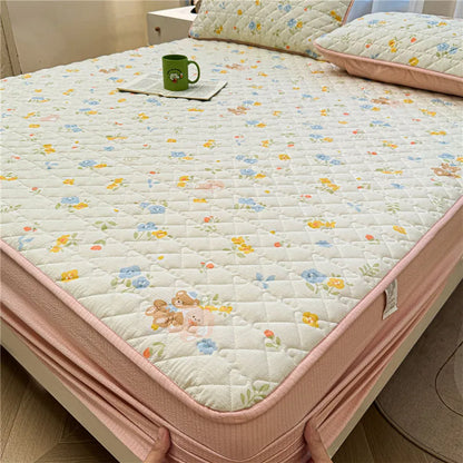 Non-slip Bed Cover Queen/King Size Bedspread Thicken Bed Linen Home Mattress Protector cubre colchón (Pillowcase Need Order)