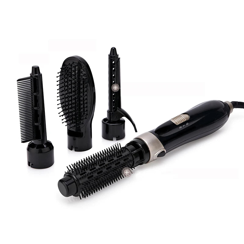 Hot Selling Professional 4-In-1 Hot Air Brush Portable High-Power Curly Hair Hot Air Comb Salon Women'S Styling Tool.