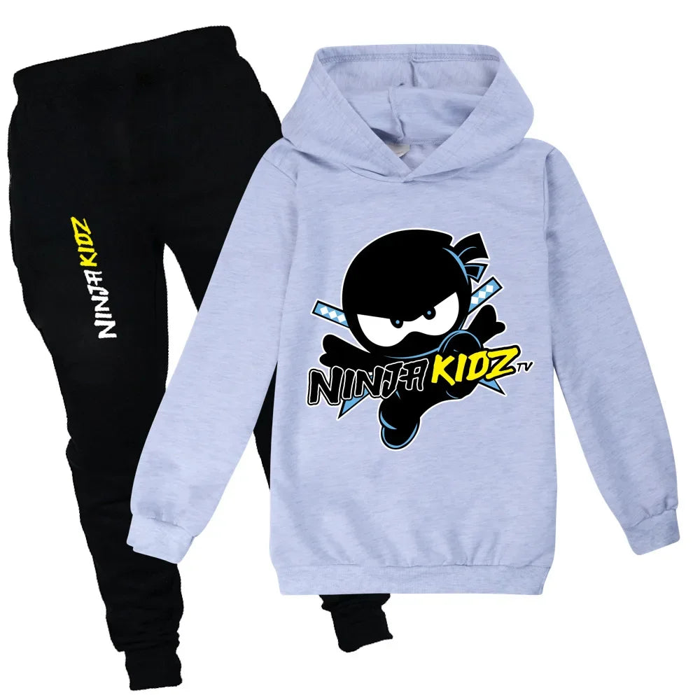 Ninja Boys Clothing Set Spring Autumn Fashion Hoodies Tracksuit NINJA KIDZ Hooded T-Shirt Suit Children Kid Girl Sweatshirt.