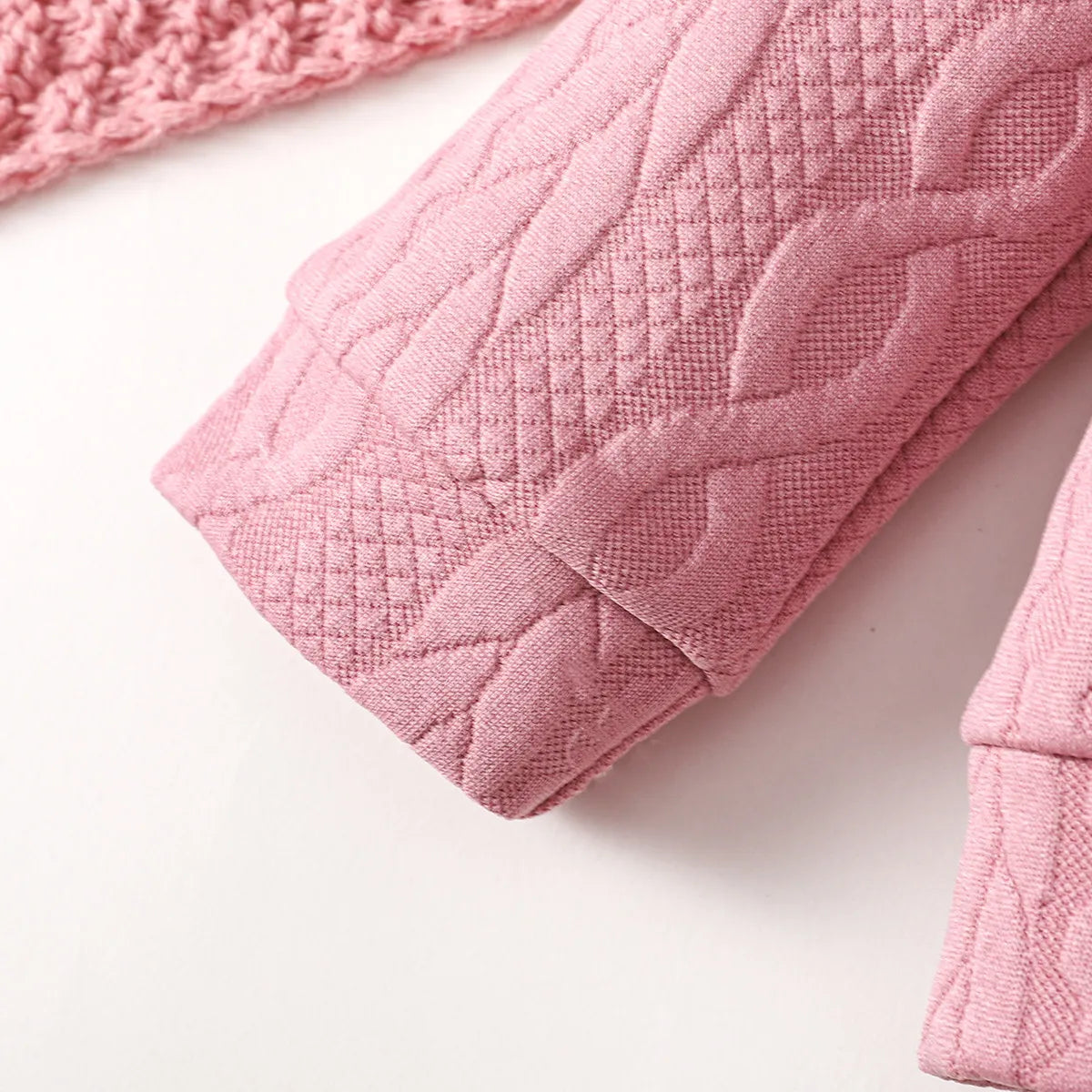 0-24 Months Baby Girl Set Solid Color Twist bar Tops+Long Pants 2pc/Set Baby Girl Spring  Autumn Fashion Set Toddlers' Clothing.