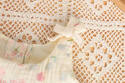 Milan cel 0-2 y Baby Mädchen Kleidung Rüschen Leibchen einteilige Tulpe Kaninchen Säugling Mädchen Overalls Kleinkind Bodysuit mit Hut.