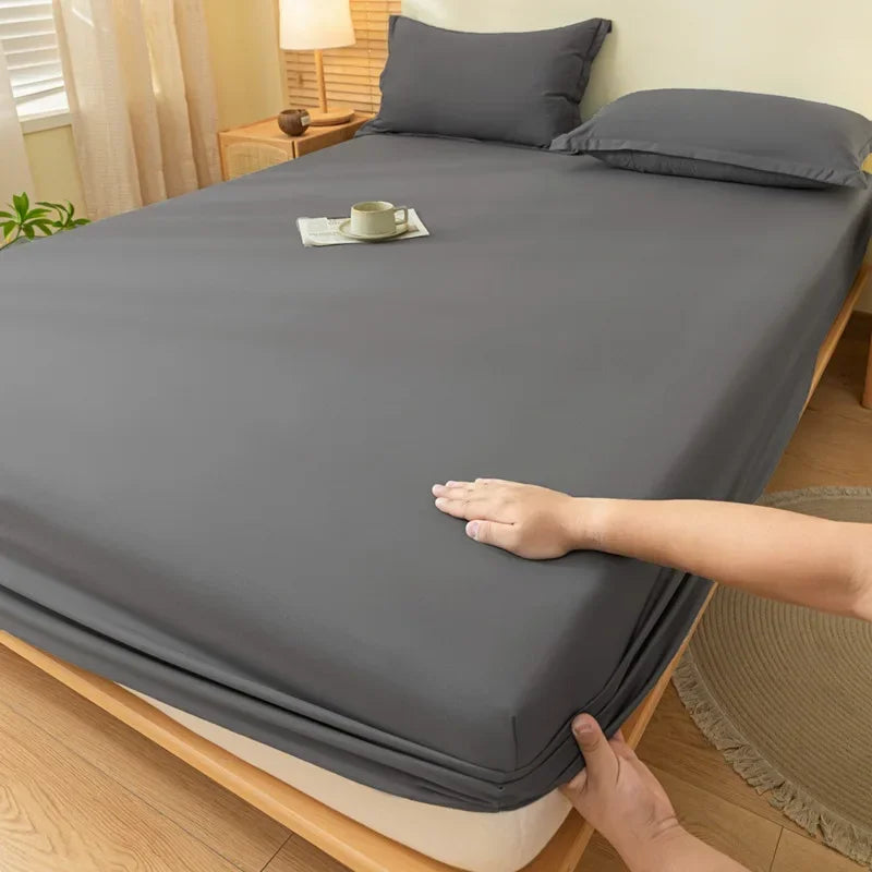 Mattress Covers Fitted Sheets Bed Bedspreads Fabric Thick Mattress Protector for Single Double King Queen Size Beds.