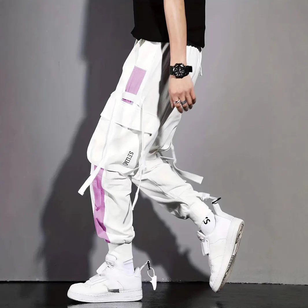 Men's new pants, men's Korean style trendy loose fitting student ins nine point chic casual workwear pants, trendy brand ankle b.