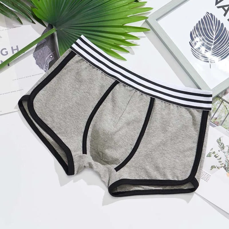 Männer weiche Unterhose Trunks Baumwolle hochwertige Unterwäsche u konvexe Tasche Höschen Cueca mittlere Taille atmungsaktive Boxershorts homme