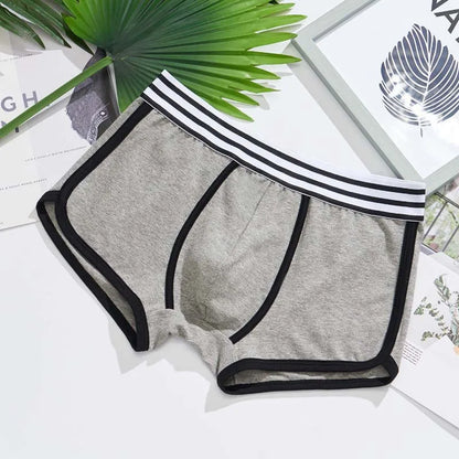 Männer weiche Unterhose Trunks Baumwolle hochwertige Unterwäsche u konvexe Tasche Höschen Cueca mittlere Taille atmungsaktive Boxershorts homme