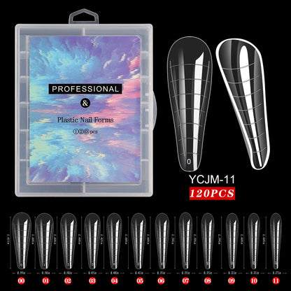 Extension False Nails Art Tips Acrylic Fake Finger Gel Polish Mold Sculpted Full Cover Press on Nails Manicures Accessories Tool.