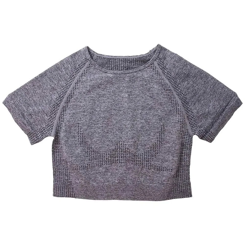 Seamless Yoga Suit Women's Long Sleeve Jacquard Sports High-Waisted Tightening Leggings Fitness Top Origin China