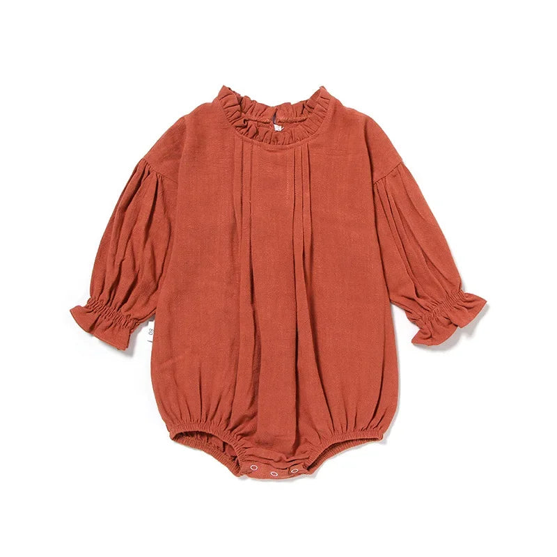 MILANCEL Herbst Neue Baby Bodys Leinen Ein Stück Langarm Baby Outfit Neugeborene Kleidung.