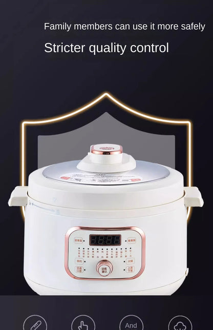 220V Home Electric Pressure Cooker 2 Flavor Multifunctional Rice Cooker Non-stick Multi Cooker & 2 Flavor Inner and Steamer