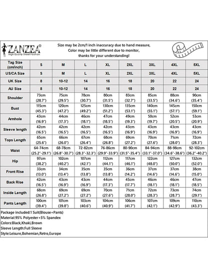 ZANZEA Gestrickte 2-teilige Hosen-Sets für Damen, lässig, lockerer Rollkragen, Langarm-Pullover und Hosenanzüge mit weitem Bein, tägliche Outfits