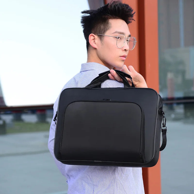 15.6/17inch Business Office Laptop Bag Large Capacity Handheld Shoulder Crossbody Bag for Men Executive Briefcase Hot Sale.