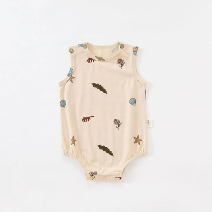 0-24M Neugeborenen Kind Baby Jungen Mädchen Kleidung Drucken Baumwolle Strampler Nette Süße Einteilige Overall Sommer Neue geboren Outfit