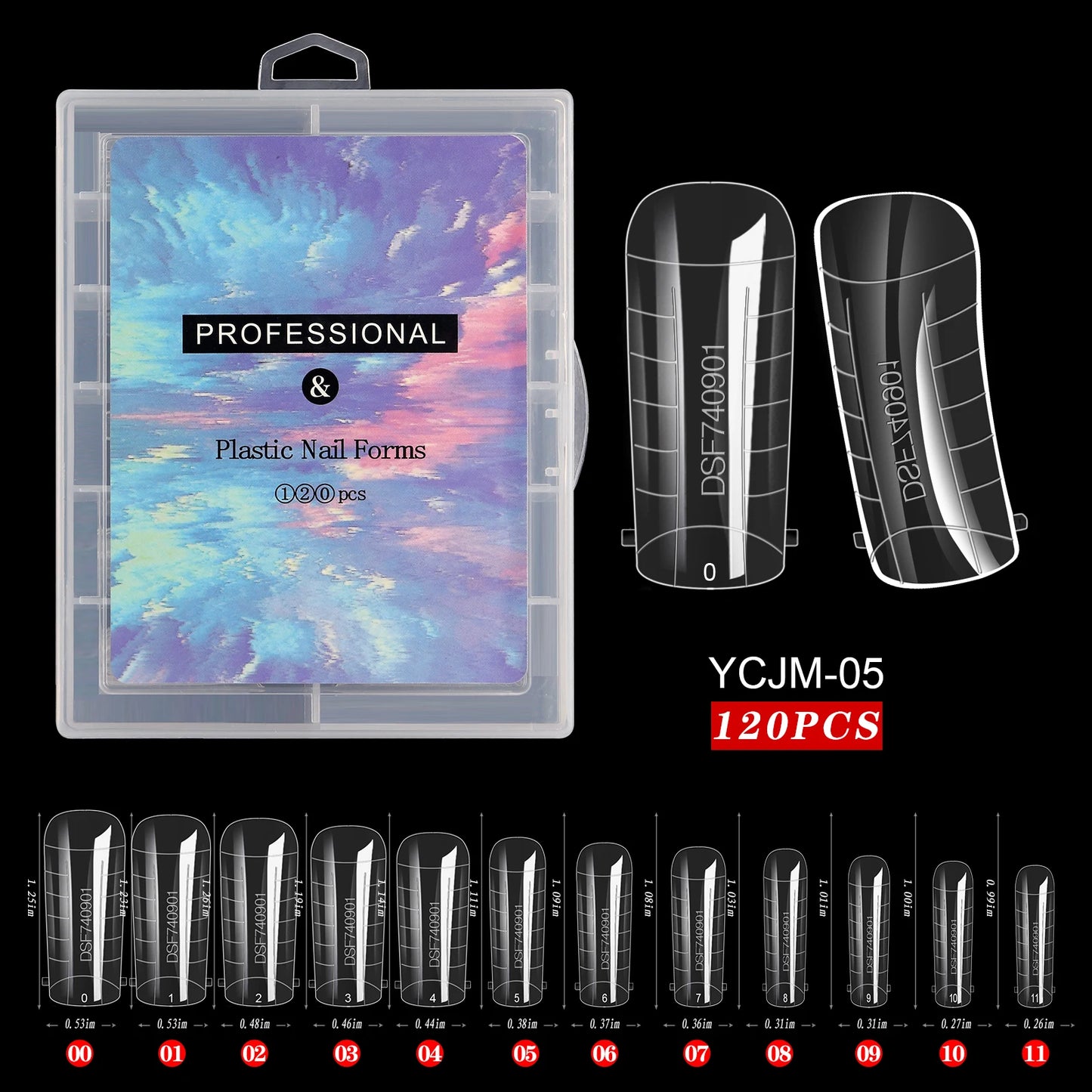 Extension False Nails Art Tips Acrylic Fake Finger Gel Polish Mold Sculpted Full Cover Press on Nails Manicures Accessories Tool.