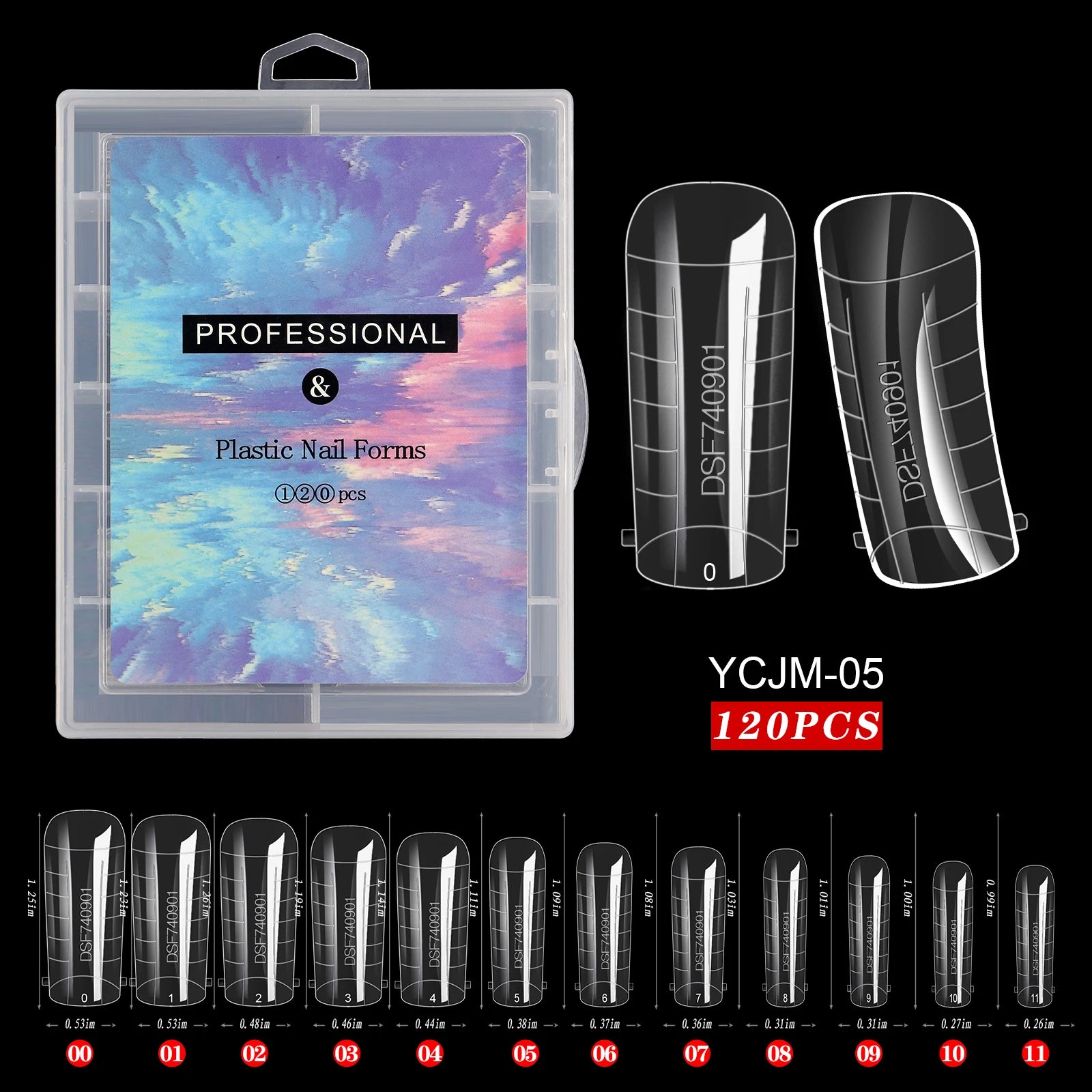 Extension False Nails Art Tips Acrylic Fake Finger Gel Polish Mold Sculpted Full Cover Press on Nails Manicures Accessories Tool.