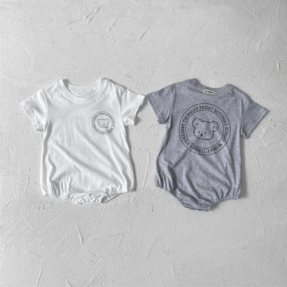 0-2Y Sommer Baby Body Niedlichen Cartoon Gedruckt Einteiliges für Kleinkinder Mädchen und Jungen Baby Kleidung Kleinkind Kurzarm Overall