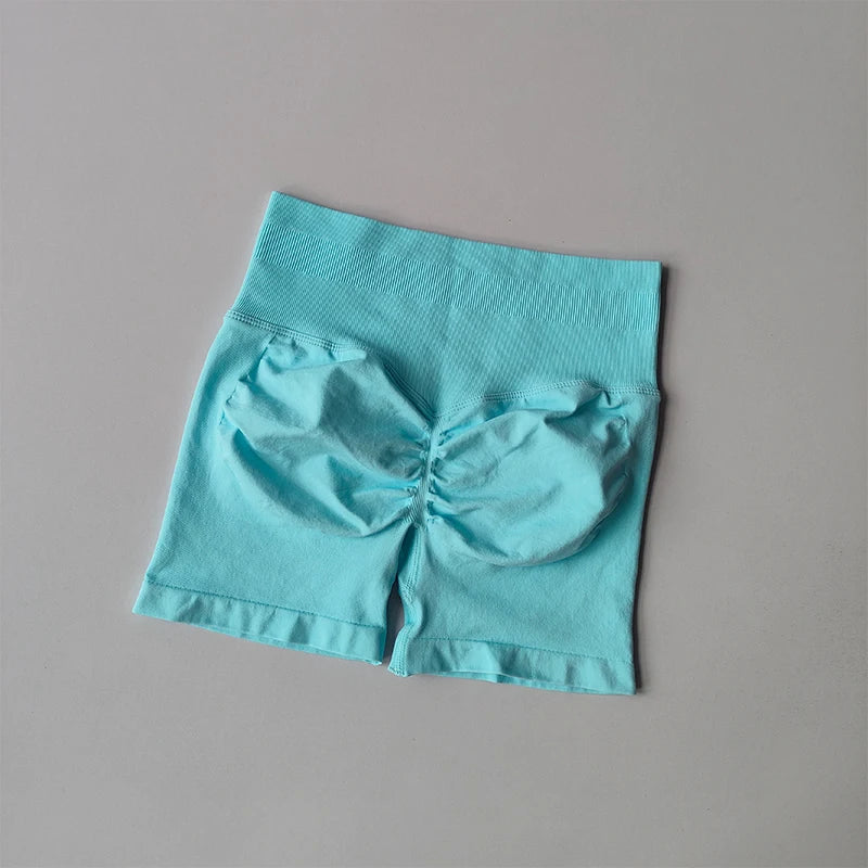 Peach Buttock Lifting Three-point Shorts Summer High Waisted Yoga Shorts Fashionable and Sexy Running Fitness Pants Solid Color.