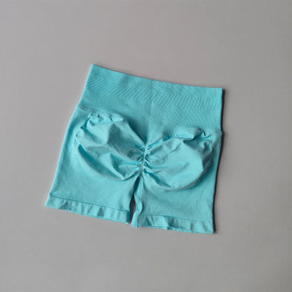 Peach Buttock Lifting Three-point Shorts Summer High Waisted Yoga Shorts Fashionable and Sexy Running Fitness Pants Solid Color.