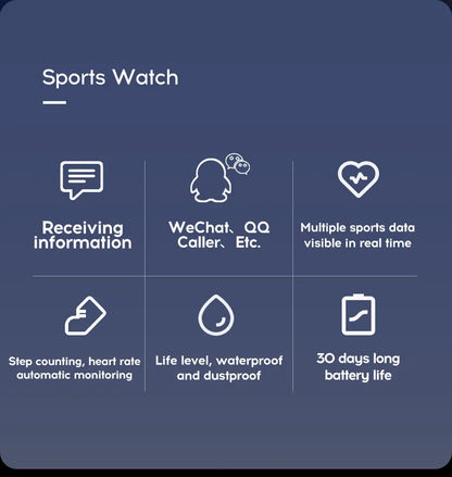 Y68 Smart Watch Men Women Heart Rate Oxygen Blood Pressure Monitoring Multi-Function Sleep Monitoring Smartwatch for Ios Android.
