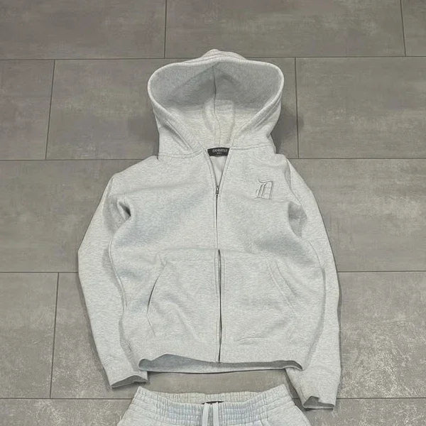 Y2k American retro casual men clothing letter embroidered sportswear Harajuku Gothic streetwear couple casual oversized suit.