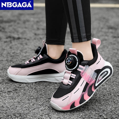 Cute Pink Girls' Summer Breathable Walking Shoes Lightweight Kids Fashion Sneakers for Outdoor Sports Tennis.