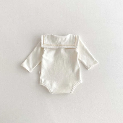 2025, Herbst und Winter, neu für Kinder, Babys, Jungen und Mädchen, Peter-Pan-Kragen-Outfits, Kleinkinder-Overalls, Samt-Bodys, warm halten