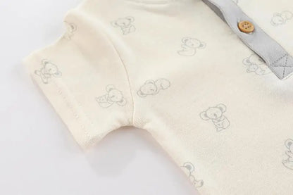 Kiddiezoom 3-teiliges Sommermode-Cartoon-Body für Jungen und Mädchen, weiche Onesies für Neugeborene