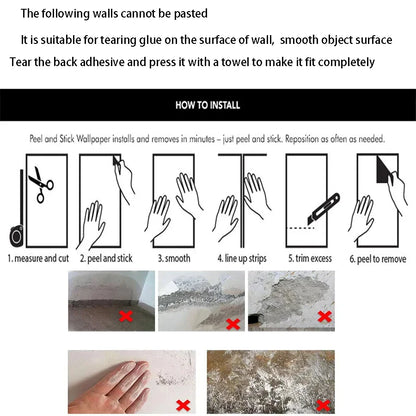 Schwarze Tapete mit Holzmaserung, selbstklebende Möbel, farbwechselnde Kleiderschrank-Aufkleber, Heimdekorationsmaterialien und -zubehör
