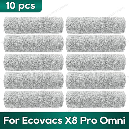 Compatible for Ecovacs X8 Pro Omni Accessories Main Side Brush Hepa Filter Rag Dust Bag Replacement Parts