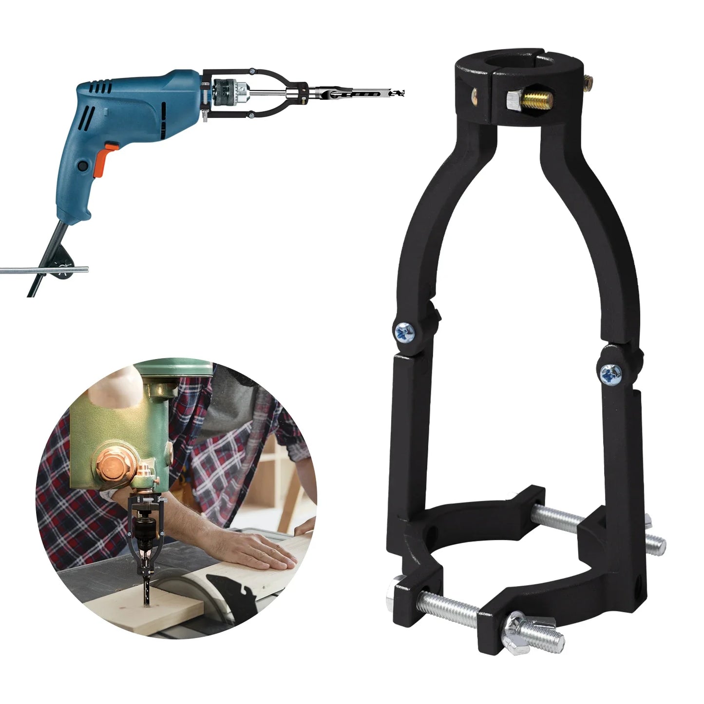 Quadratische Loch Bohrer Adapter Bohrer Befestigungs Halterung Professionelle Befestigung Joint Mortiser Bit für Holzbearbeitung Werkzeuge