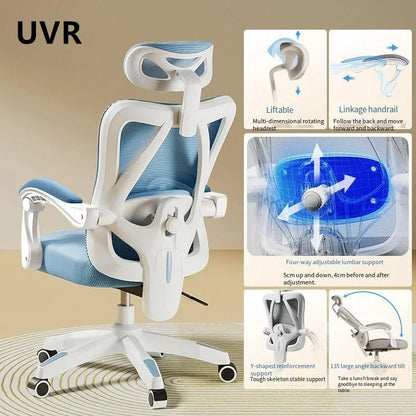 UVR Gaming Computer Stuhl Mesh Atmungsaktive Personal Stuhl Ergonomisches Design Armlehne Stuhl Sitzen Bequem THome Bürostuhl Möbel