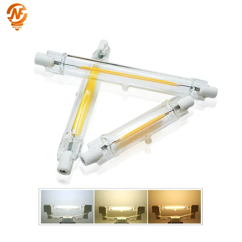 High Power LED R7S Glass Tube COB Bulb Ceramics 110V 220V 78MM 118MM R7s Corn Lamp 5W 10W 20W J78 J118 Replace Halogen Lampadas.