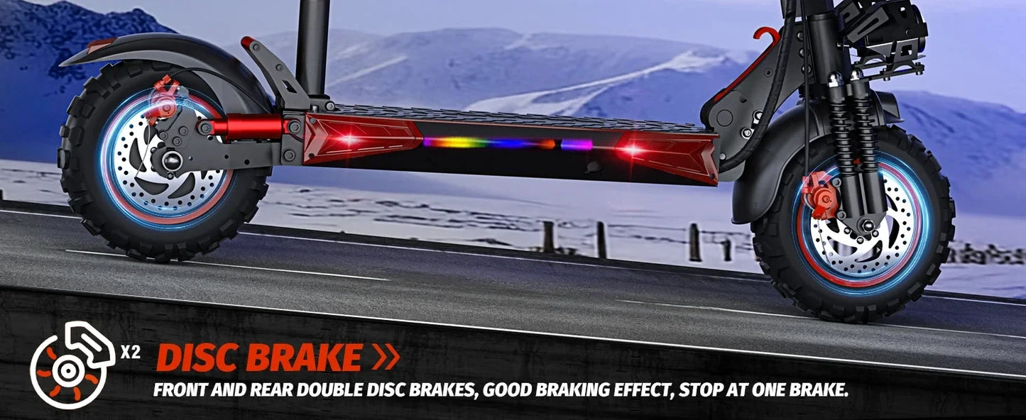 J11 Max E-Scooter 1200W Motor 48V18AH With Seat Commuter Adult Electric Scooter 11" All-Terrain Fold Scooters One-year Warranty.