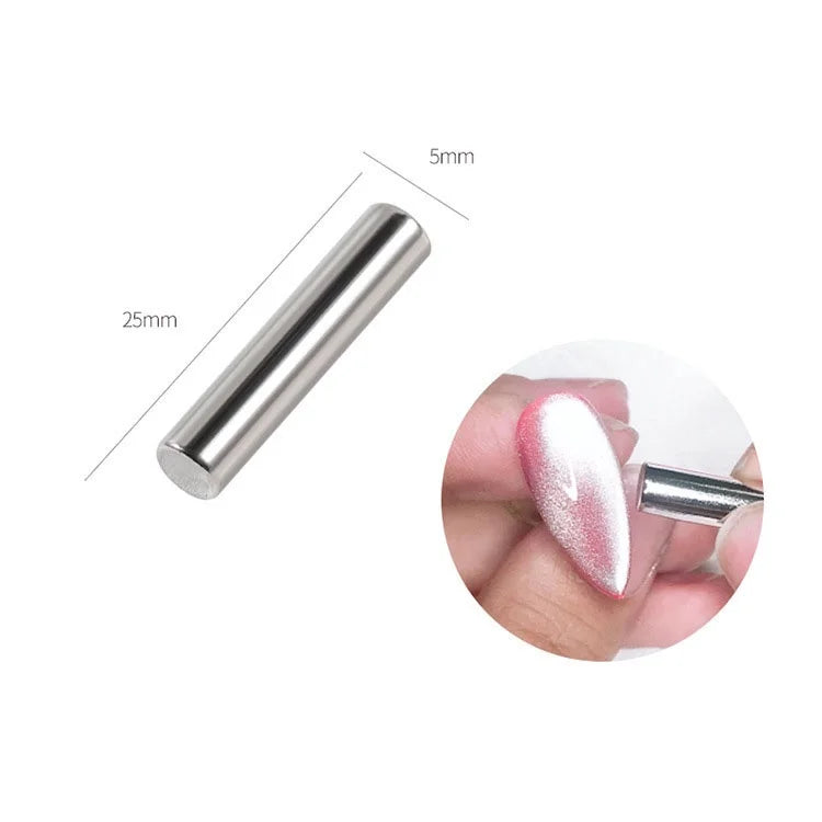 Cat Eye Magnet for Nails Double-Headed Nail Magnet Tool Set Strong Nail Art Magnet Stick 3D Line Strip Effect Manicure Design.
