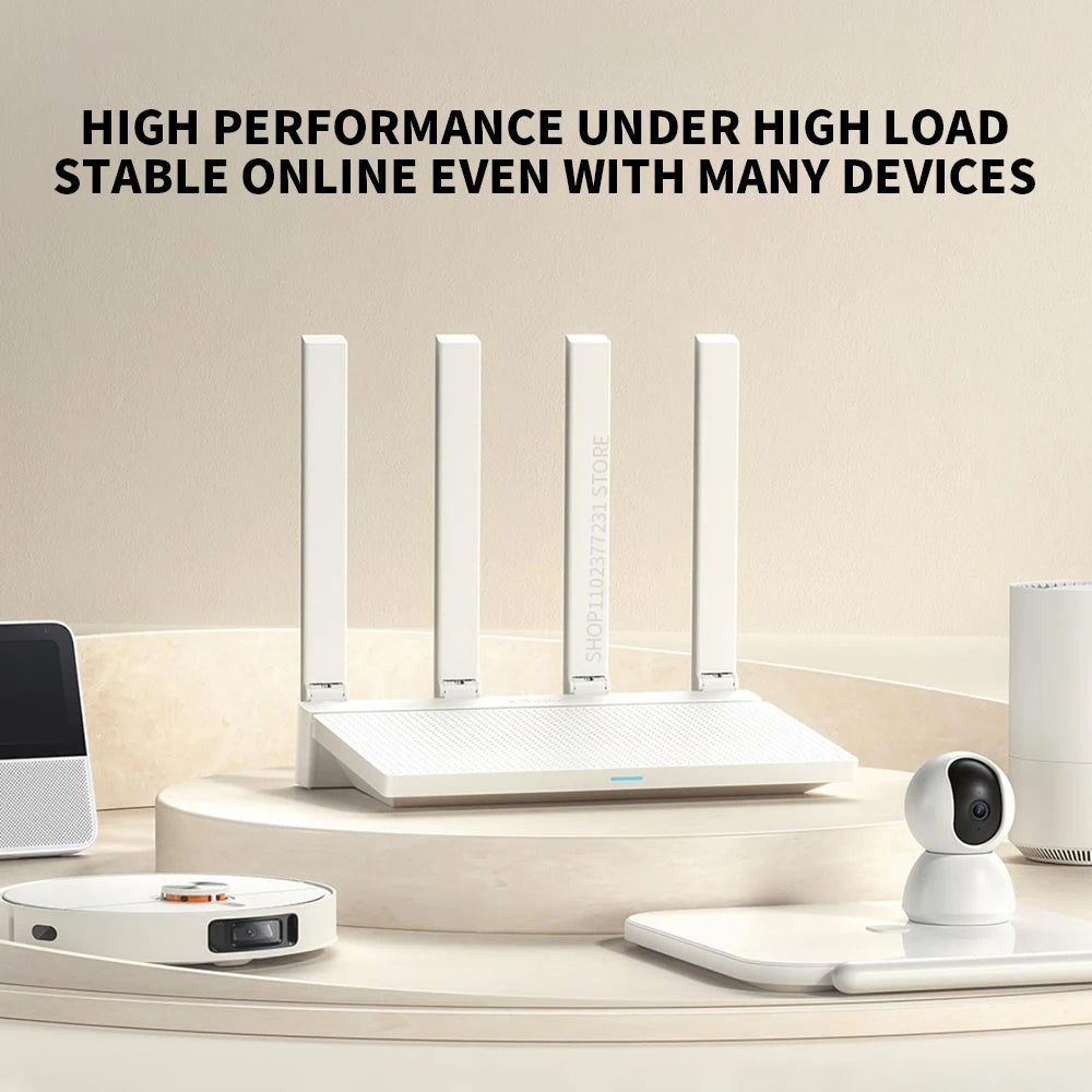2024 NEW Original Xiaomi AX3000T Router 5GHz 160MHz Broadband 1.3GHz Processor High Speed NFC Connection For Home Office Games.