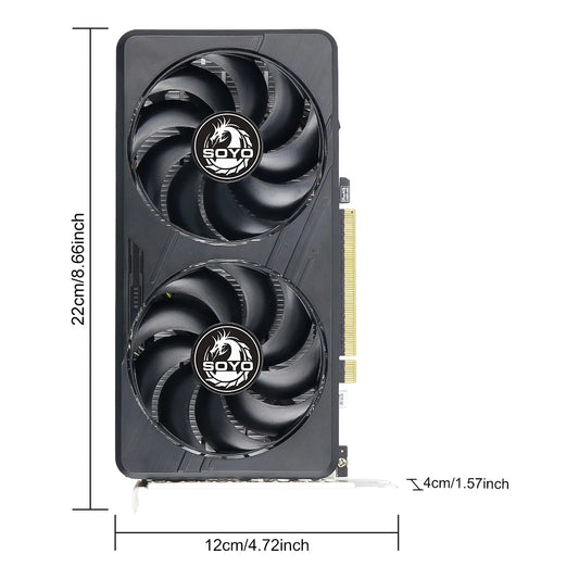 SOYO Graphics Cards GTX1060 6G/3G DDR5 192bit HDMI compatibility+DP*2 For Desktop Gaming Computer Components GPU Video Card.