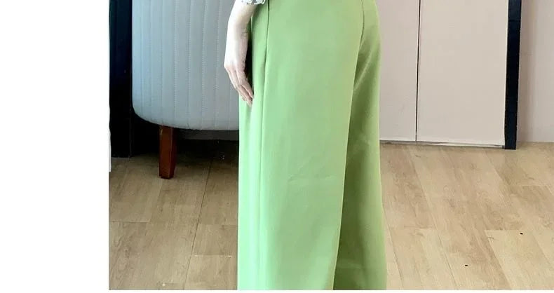 Women's Wide Leg Jumpsuit Pants 2025 Summer New Casual Straight Tube Sports Overalls V-neck Sleeveless Bodysuit For Women Romper.