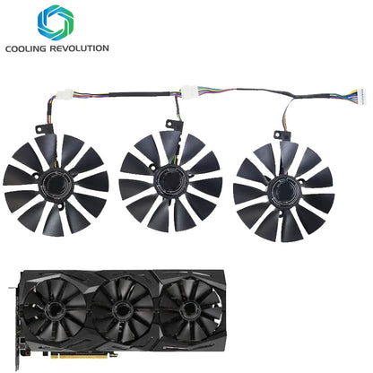 FDC10U12S9-C FDC10H12S9C size 87mm 3holes For ASUS ROG STRIX RTX 2070 O8G GAMING Graphic Card Cooling Fan.